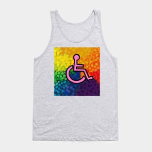 Rainbow Wheelchair Accessibility Tank Top